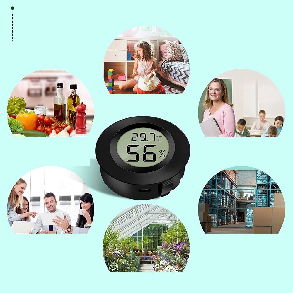 Digital Jormftte Raumthermometer LCD-Thermometer Mini