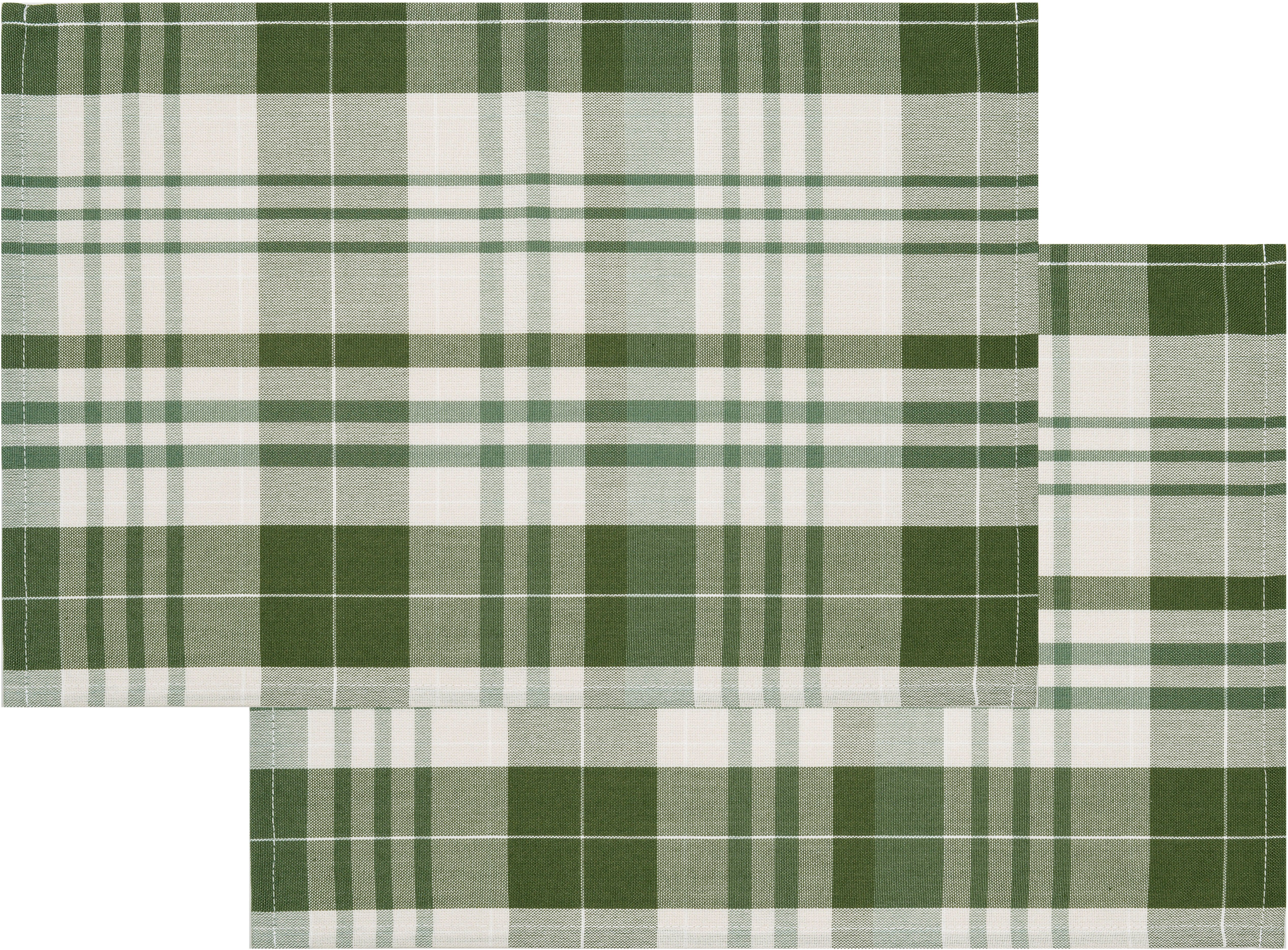 OTTO home Platzset Candise, (2-St), 45 x 30, Karomuster, weiche Haptik, Esszimmer, Wohnzimmer, Küche