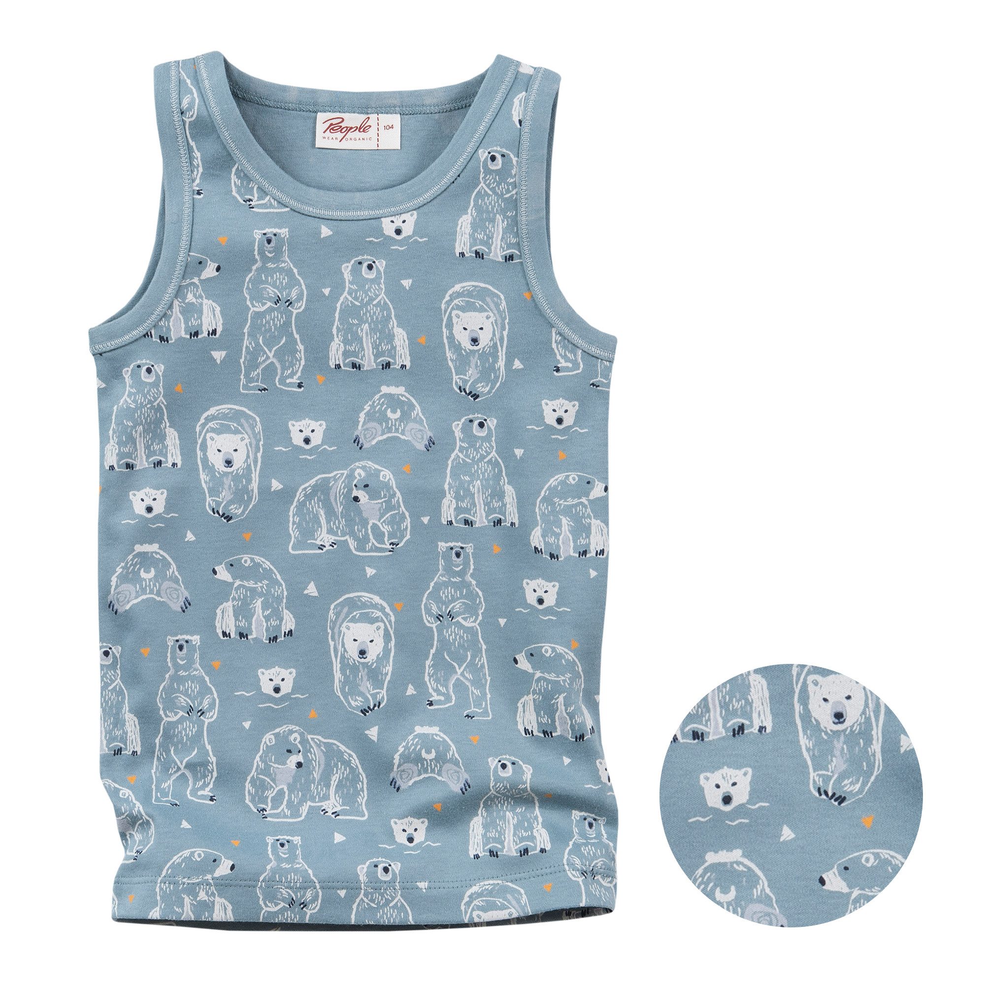 People Wear Organic Unterhemd mit Motiv, aus Bio-Baumwolle GOTS zertifiziert