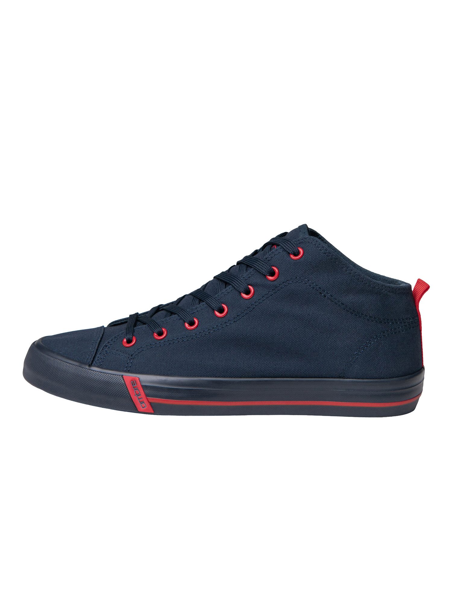 OMBRE Herren Sneaker mit hohem Schaft im Casual-Stil Navy 44 Sneaker (kein Set)