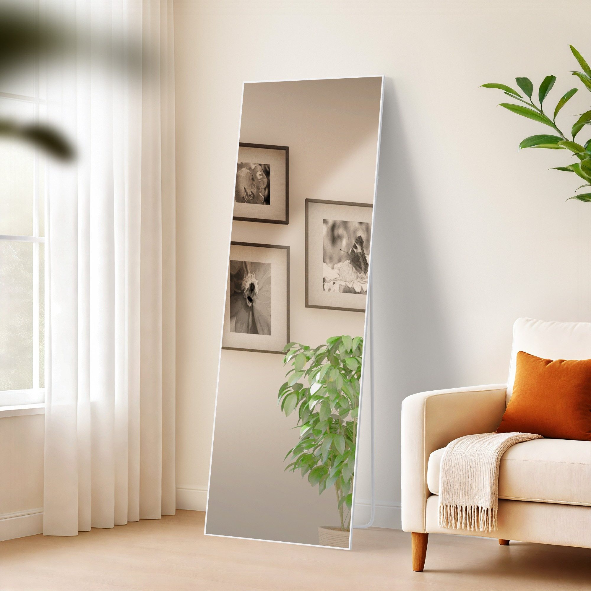 CLP Standspiegel Benicia, Standspiegel und Wandspiegel in einem, Metallrahm günstig online kaufen