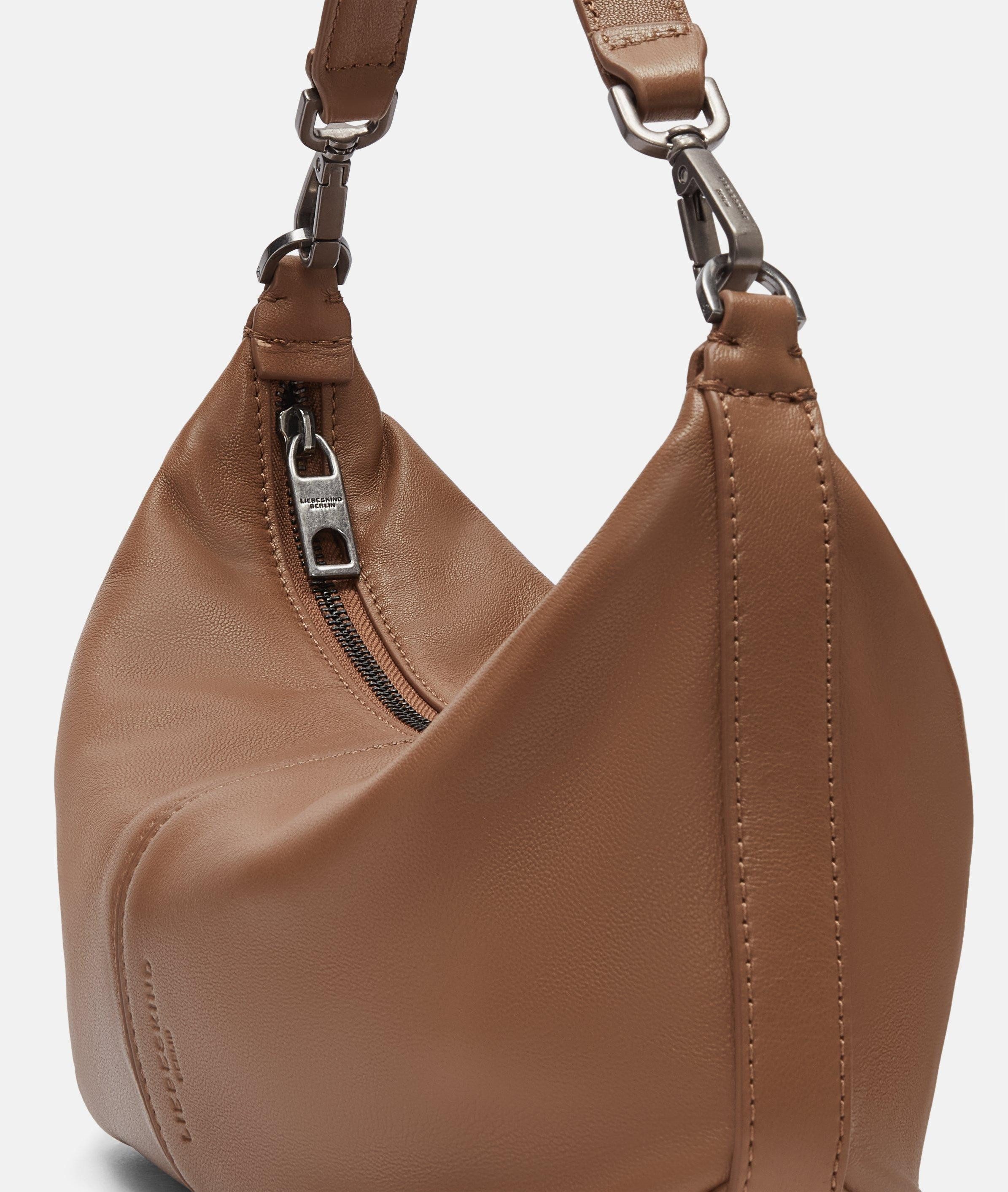 Liebeskind Berlin Schultertasche Hobo, Handliche Schultertasche aus Schafsleder