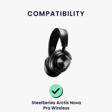 kwmobile 2x Ohr Polster für SteelSeries Arctis Nova Pro Wireless Ohrpolster (Ohrpolster Kopfhörer - Kunstleder Polster für Over Ear Headphones)
