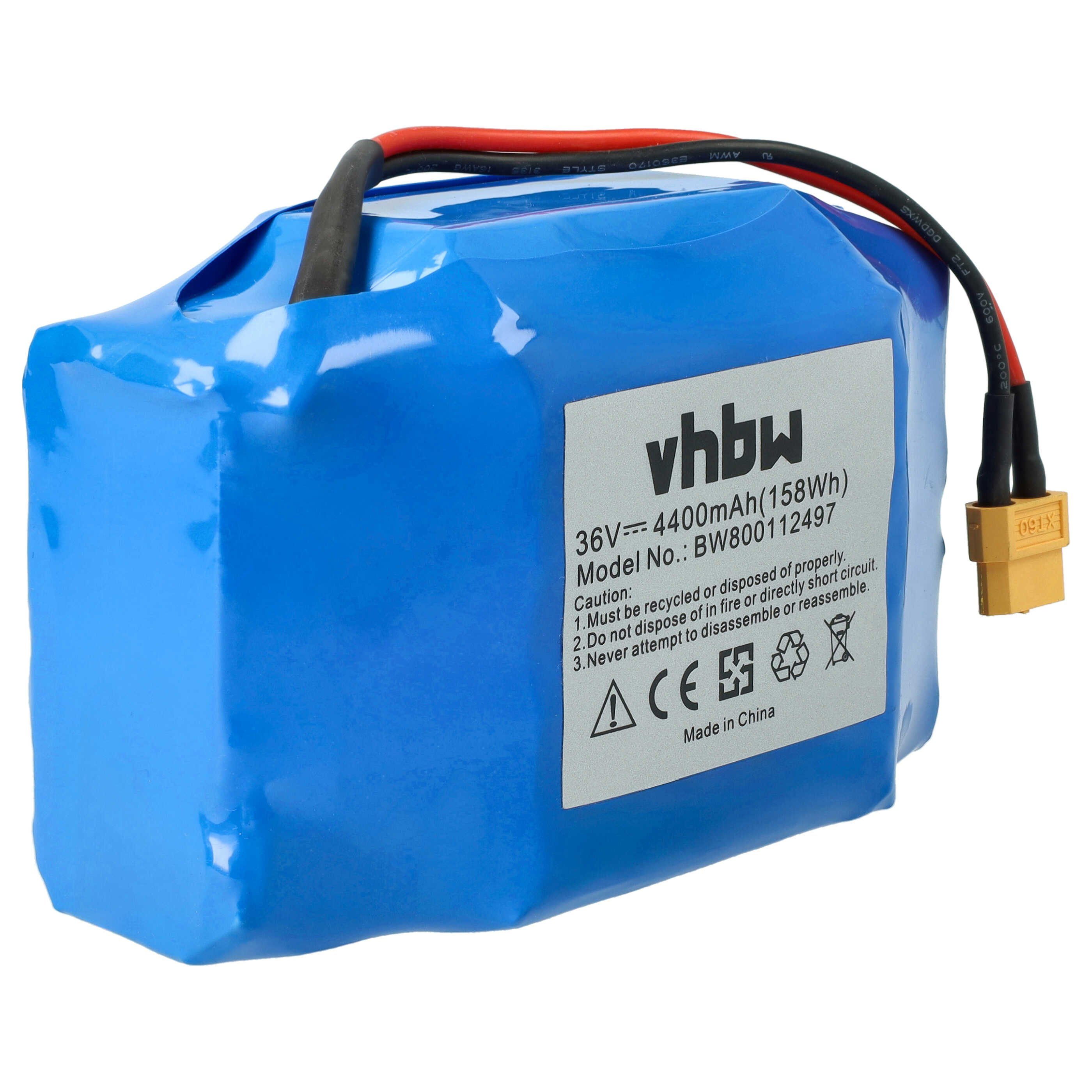 vhbw vhbw Akku für diverse Hoverboards, Balance-Boards (4400 mAh, 36 V, Li- Akku Akku Li-Ion 4400 mAh (36 V, 1 St), Leistungsfähiger Austausch-Akku für Hoverboa – Bild 3 von 5