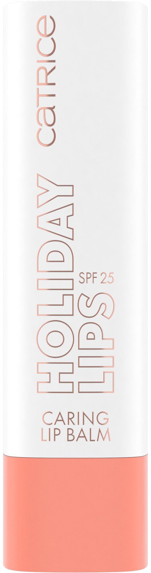 Catrice Lippenbalsam Holiday Lips Caring Lip Balm, 3-tlg., Pflegt die Lippen mit Kokosnussöl und schützt mit LSF 25.