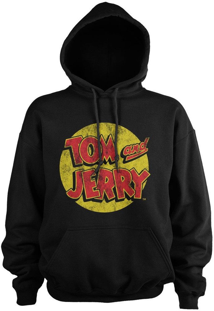 Tom & Jerry Hoodie Washed Logo Big Tall Hoodie