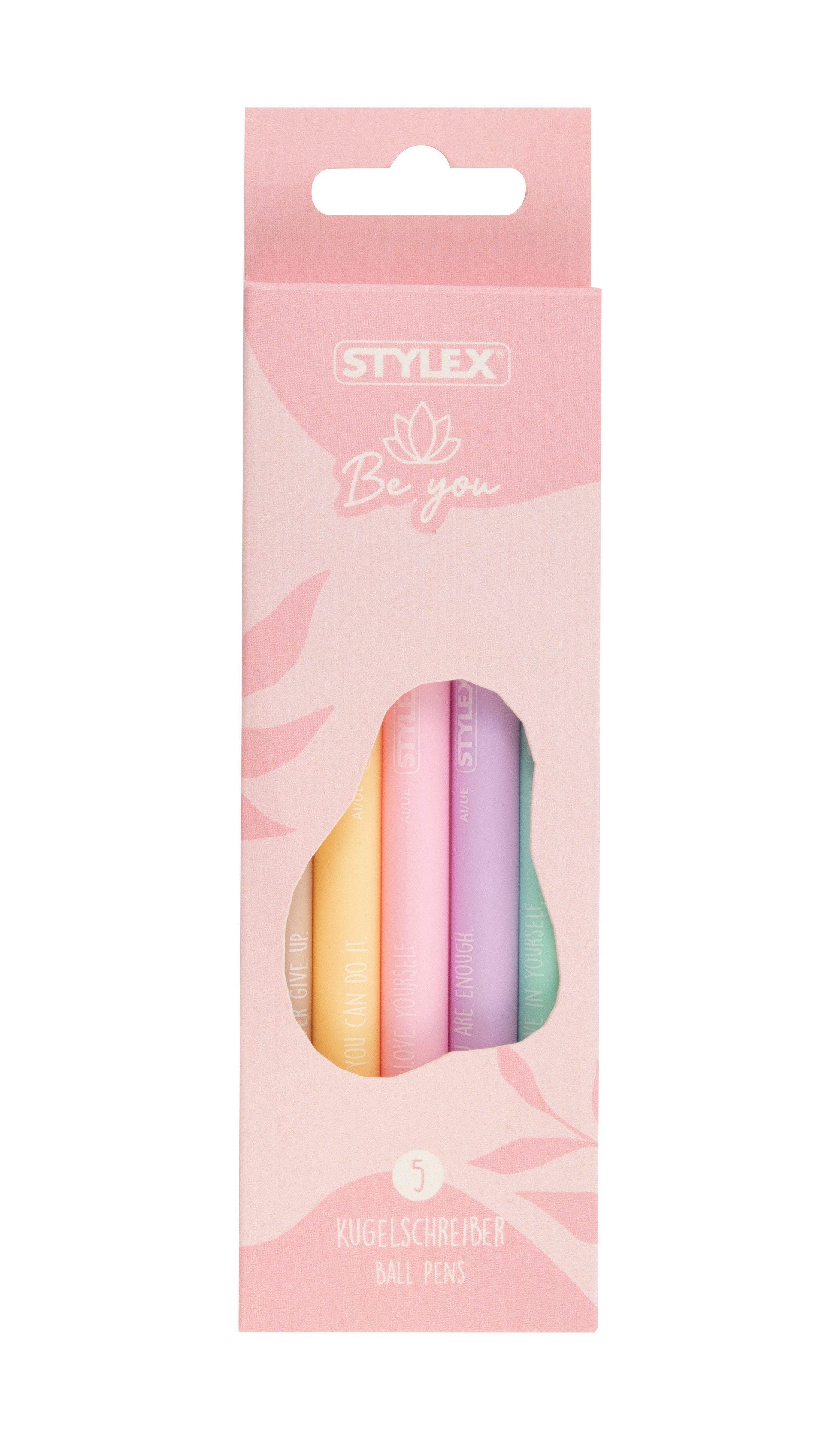 Stylex Schreibwaren Kugelschreiber 5x Kugelschreiber Be You Kollektion