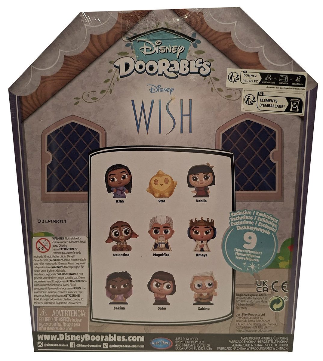 Disney Spielfigur Disney Doorables Wish Collection Peek Set mit 9 Mini-Figuren Spiel-Set