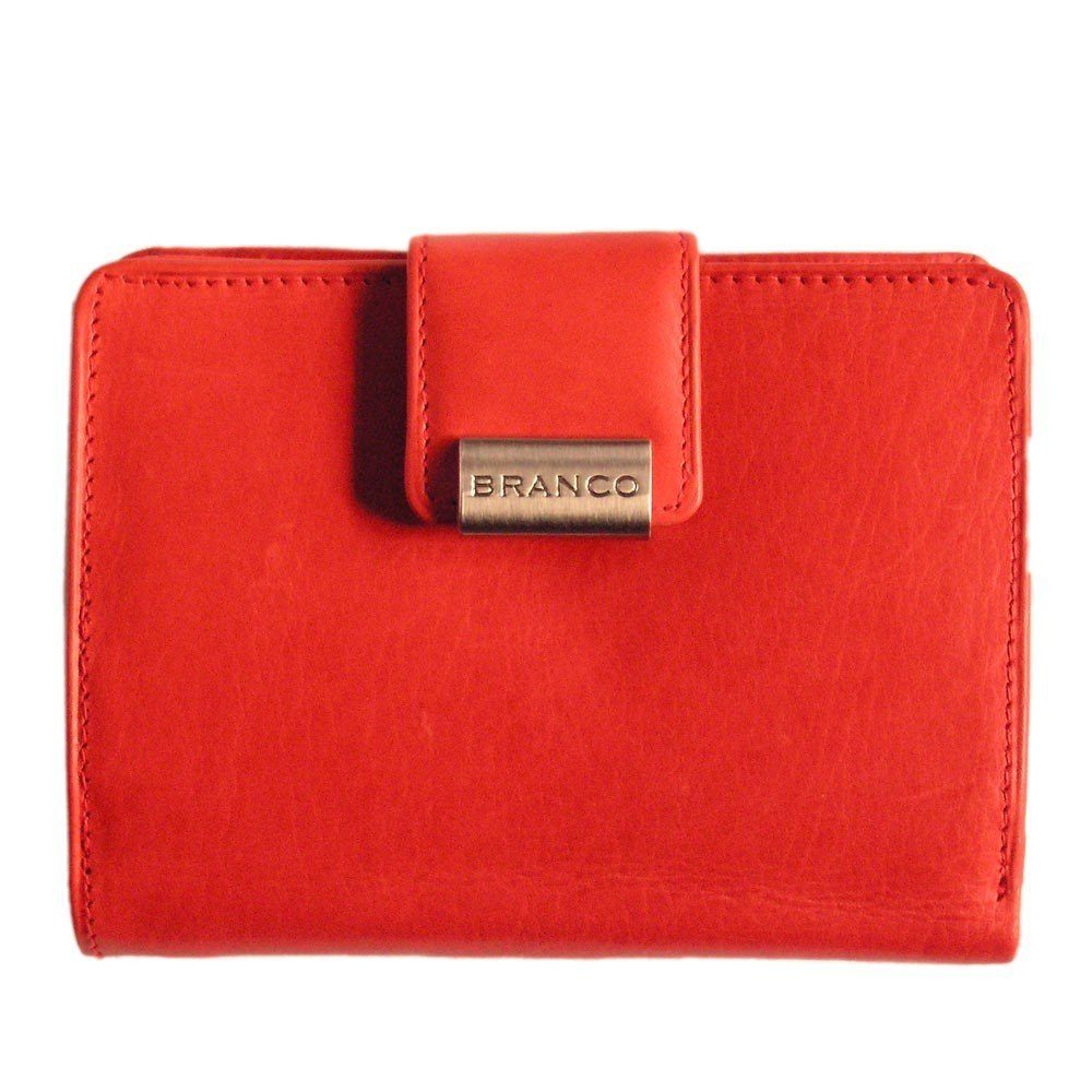 BRANCO Rot, 12050 Branco / Große Leder, Geldbörse Portemonnaie, Damen-Geldbörse