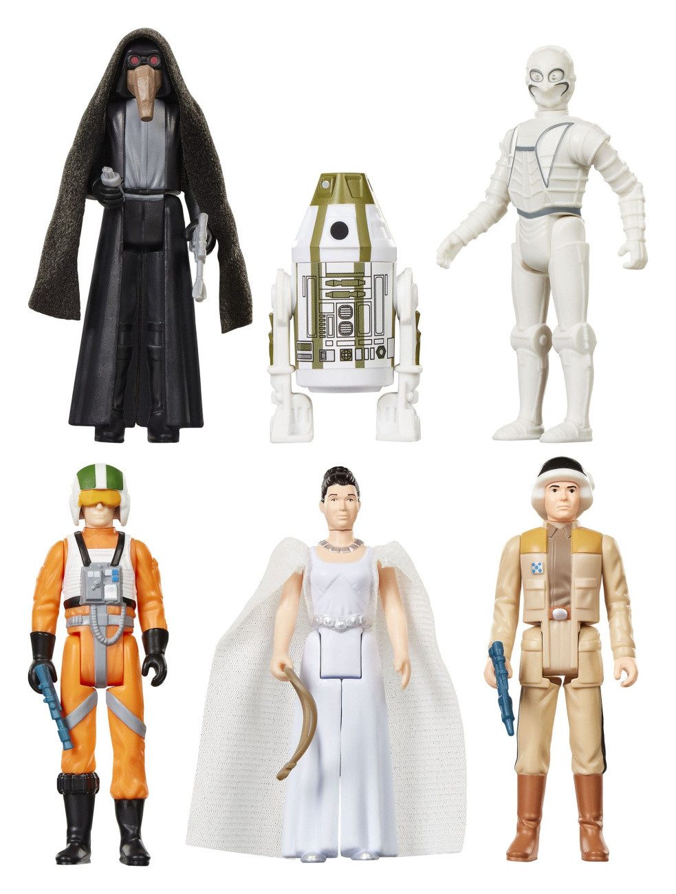 Hasbro Actionfigur Star Wars Episode IV Retro Collection Actionfiguren 6er-Pack 10 cm