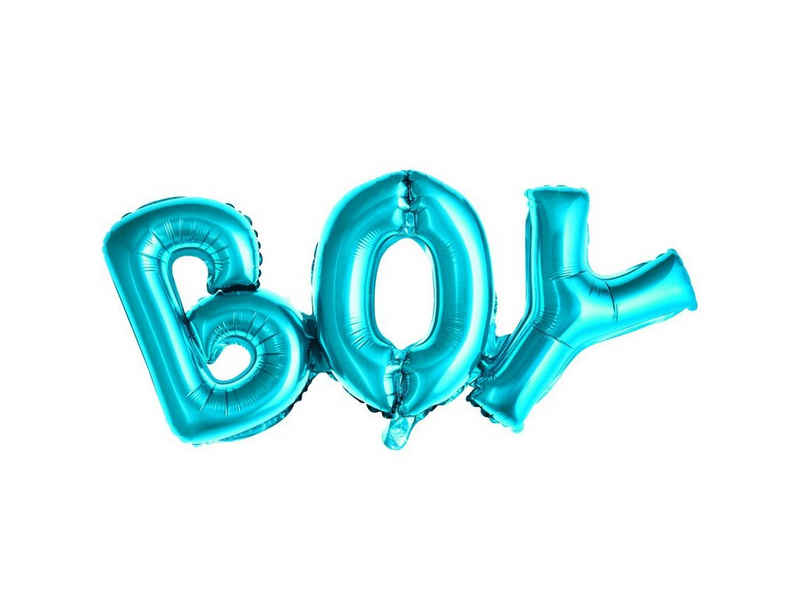 partydeco Luftballon, Folienballon Boy / Babyparty 67cm, blau
