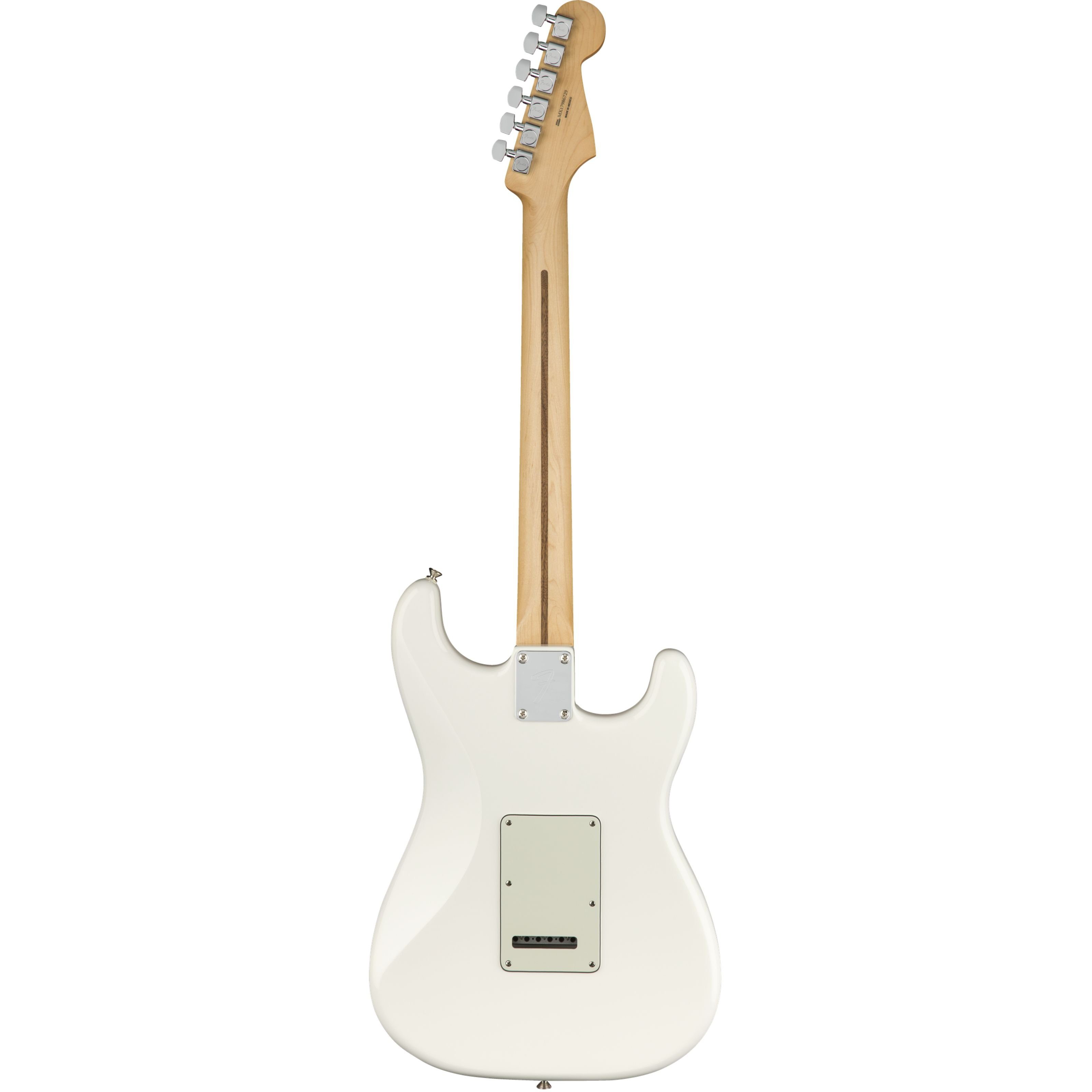 Fender Spielzeug-Musikinstrument, Linkshände Stratocaster - für Polar MN Lefthand E-Gitarre Player White