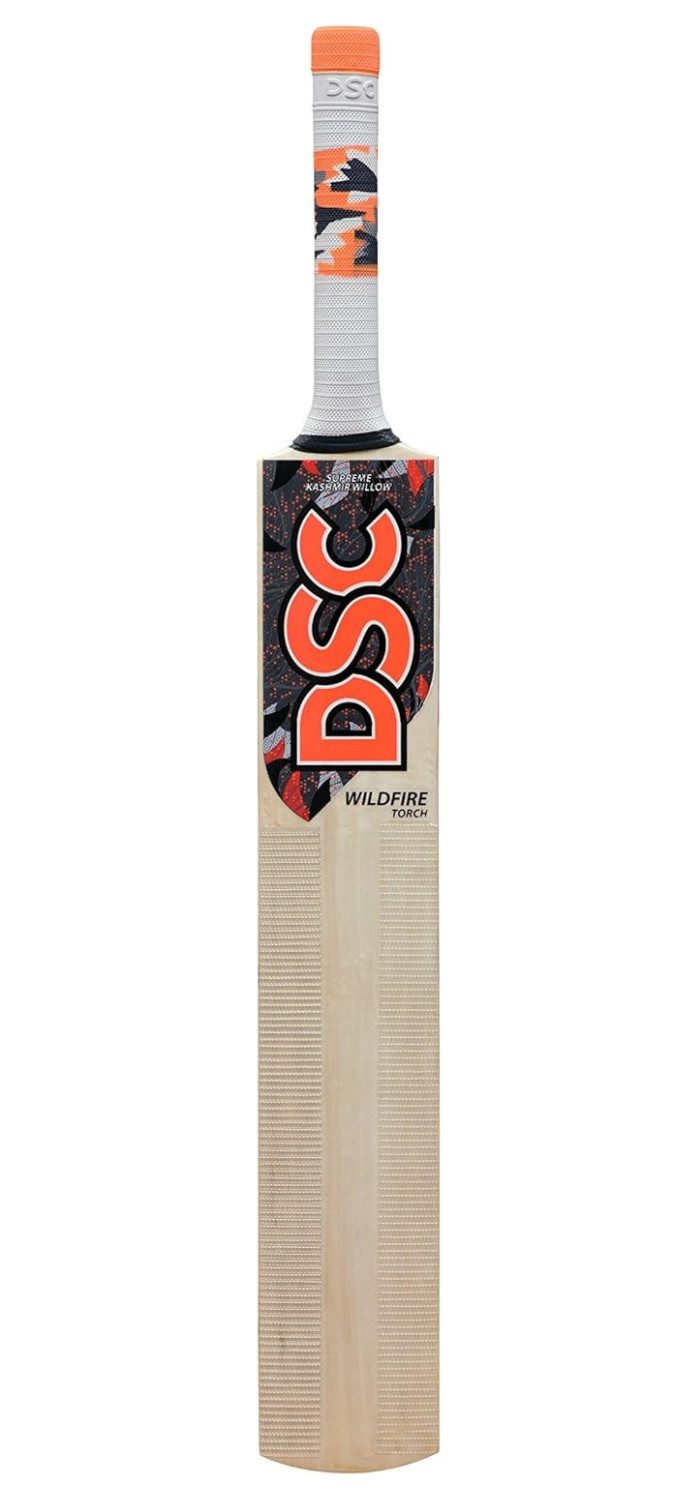 DSC Badmintonschläger Leichter Kricketschläger aus Kaschmirweide für Männer, (Contents: 1 Cricketschläger mit Hülle, Hergestellt aus hochwertigem Holz), Leicht
