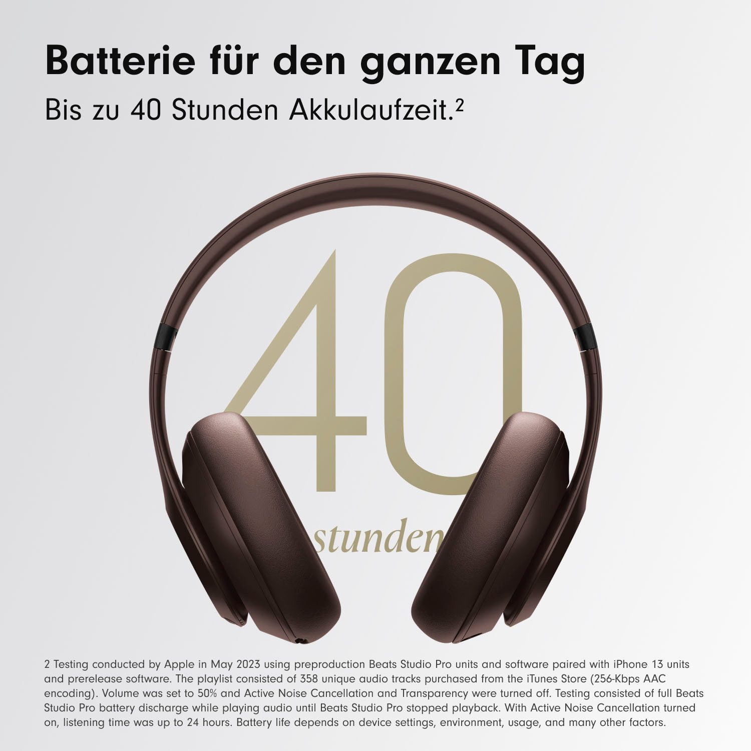 Beats by Dr. Dre Studio Pro Over-Ear-Kopfhörer (Active Noise Cancelling (ANC), Rauschunterdrückung, kompatibel mit Siri, Siri, Bluetooth)