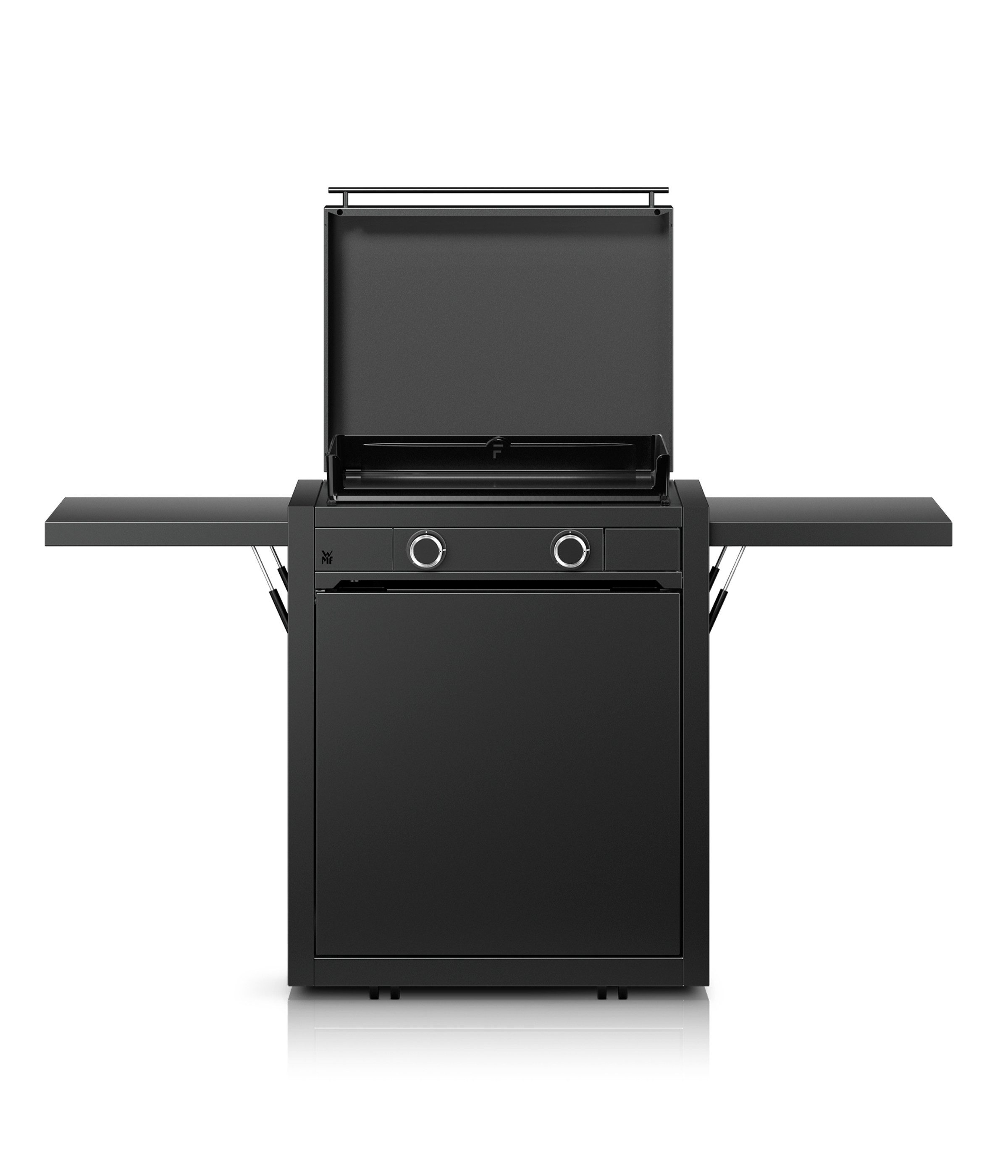 WMF Gasgrill Plancha Set 60G, 6300 W, 75 x 99.5 x 63 cm, mit Plancha Grill Gas / Planchadeckel / Planchawagen / Abdeckhaube