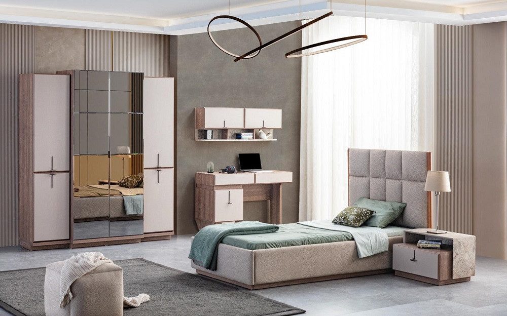 Jugendzimmer-Set Moderne Möbel für das Kinderzimmer in Holzoptik