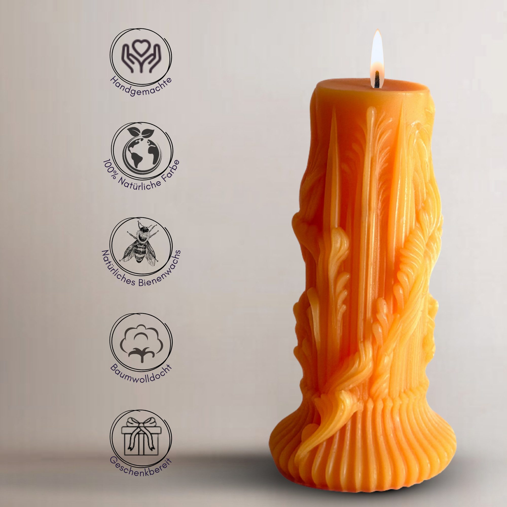NoblesBox Formkerze Handgemachte Kerze, Dekokerze, Wachskerze, günstig online kaufen