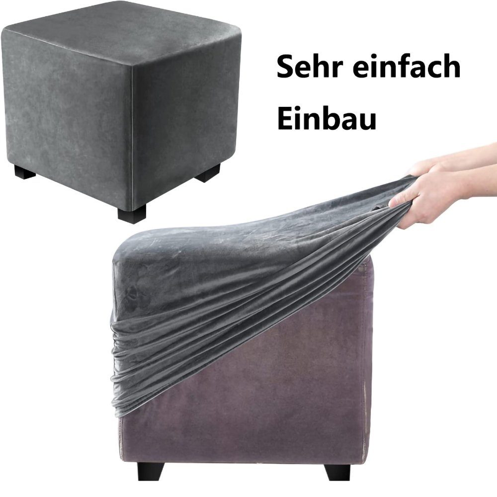 mane-Schonbezug staubdicht, Stuhlhusse mane-Bezug, waschbarer Juoungle dunkelgrau(Stil3) elastisch,