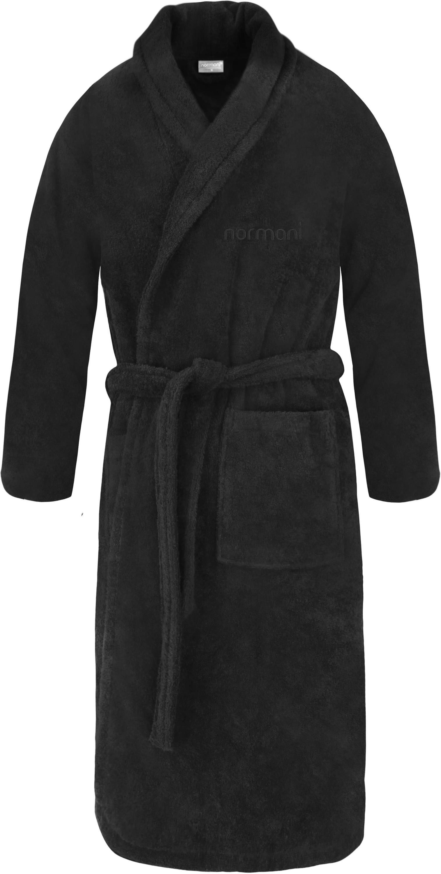 normani Unisex-Bademantel Unisex Baumwoll-Bademantel 450 g/m² Flee, 122, Bi günstig online kaufen