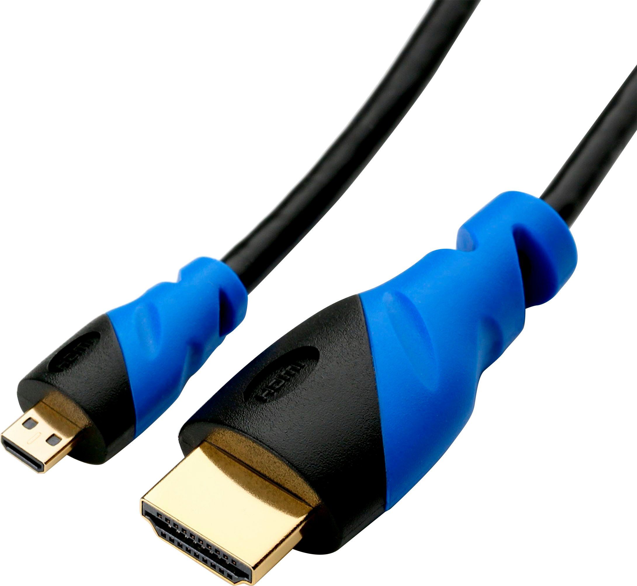 CSL HDMI Kabel, 3-fach geschirmt, verschiedene Längen Audio- & Video-Kabel, HDMI, (500 cm)