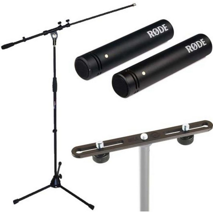 RODE Microphones Mikrofon Rode M5 MP Mikrofon Set mit Mikrofonständer mit Stereo Bar