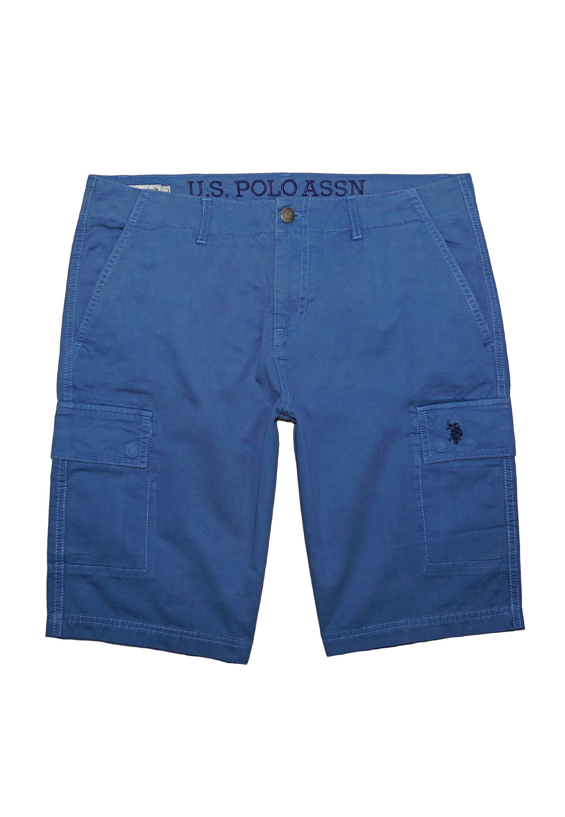 U.S. Polo Assn Cargoshorts Hose Cargo Shorts kurze Hosen Bermude Cargohose blau