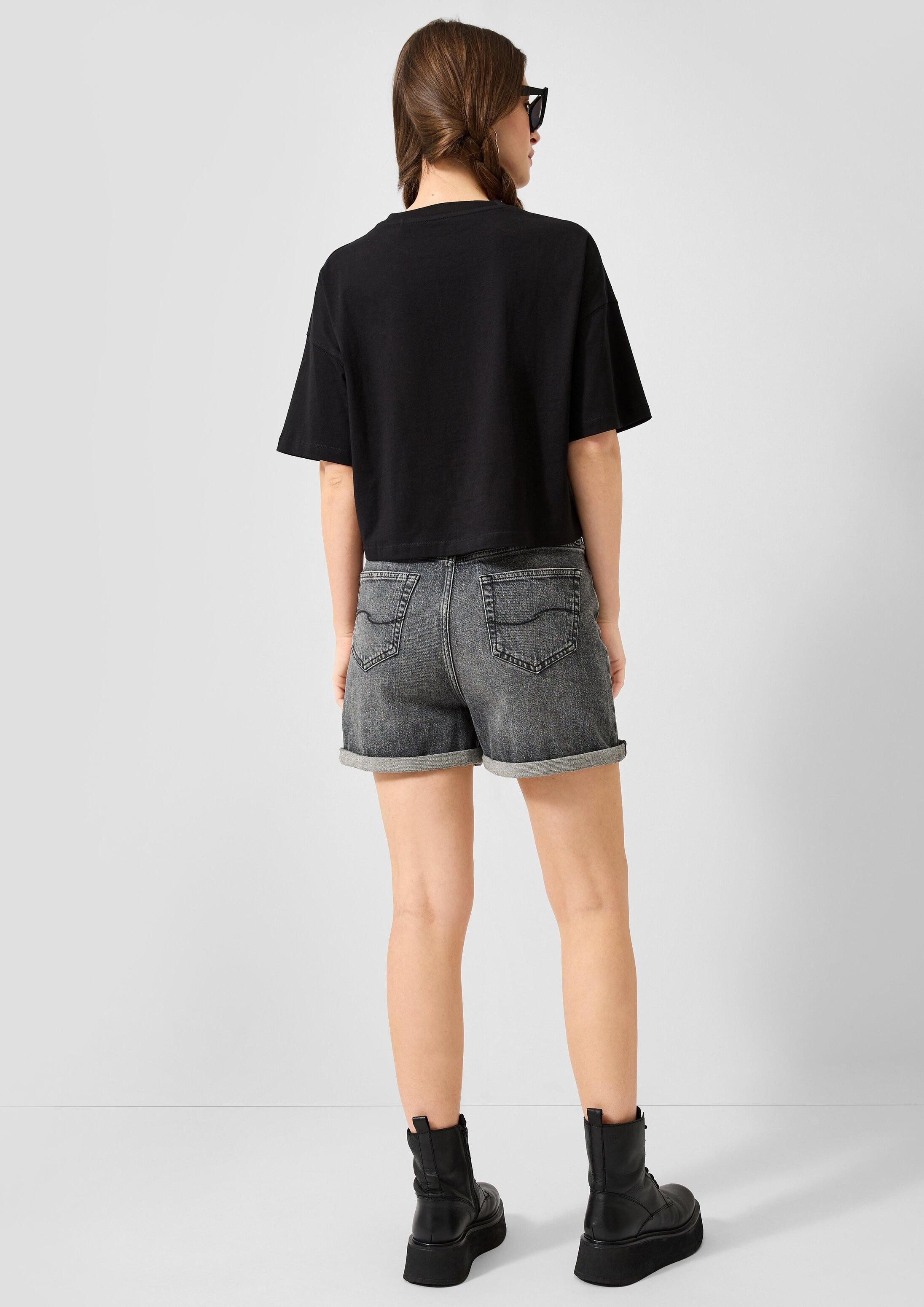 QS Kurzarmshirt T-Shirt Boxy Shirt mit MTV®-Print