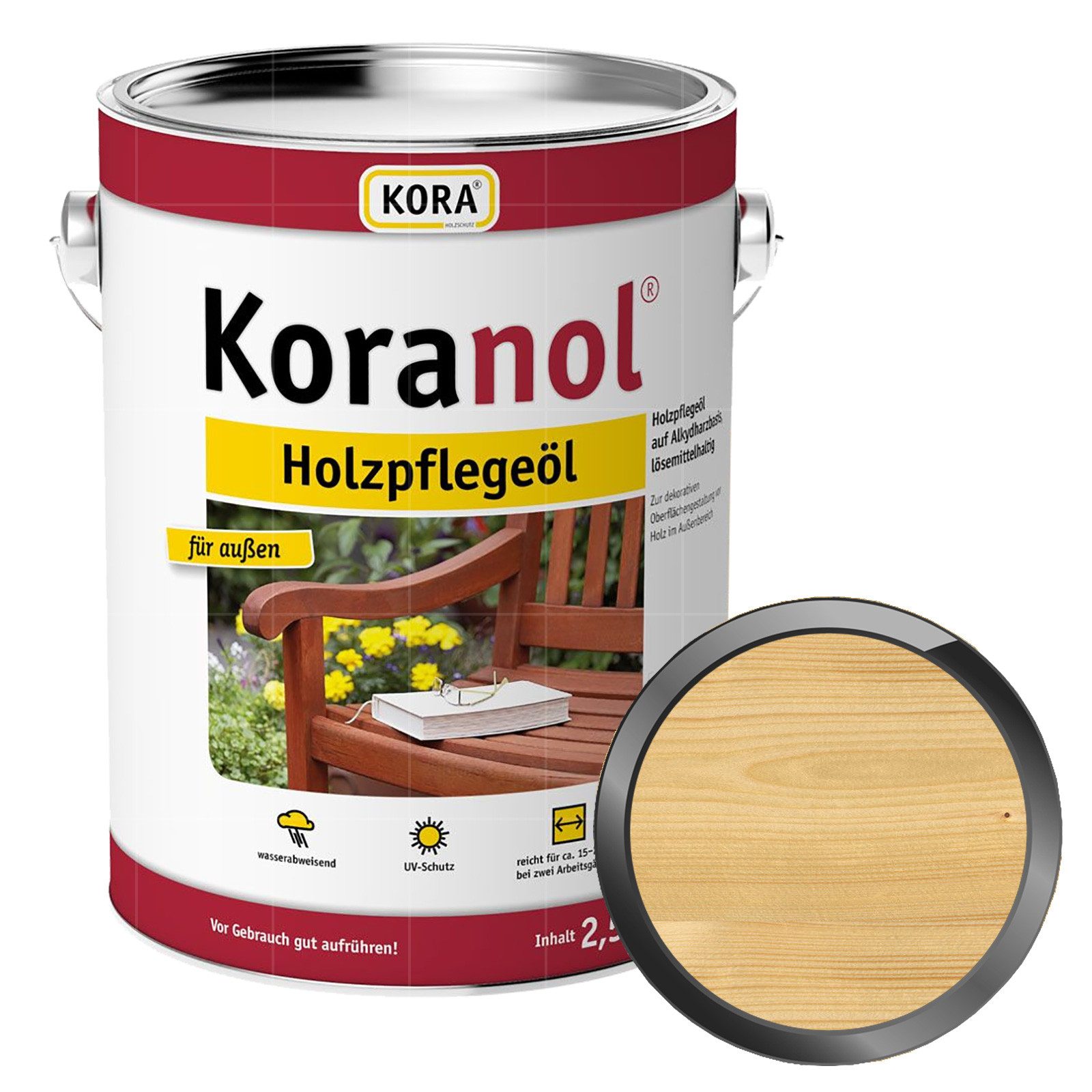 KORA Holzöl KORANOL HOLZPFLEGEÖL - 2.5 LTR