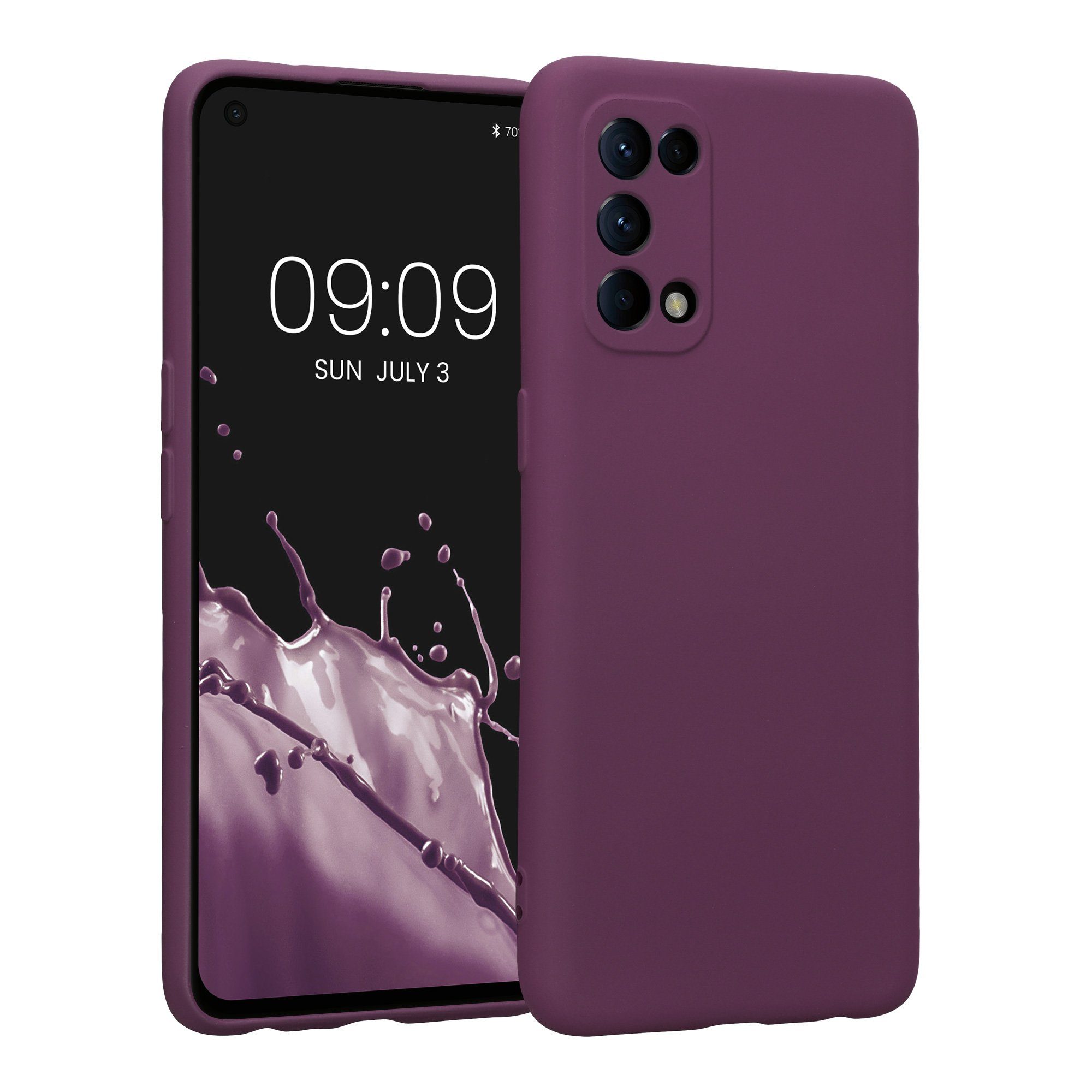 kwmobile Handyhülle Slim Case für Oppo Find X3 Lite, Hülle Silikon Handy - Handyhülle gummiert