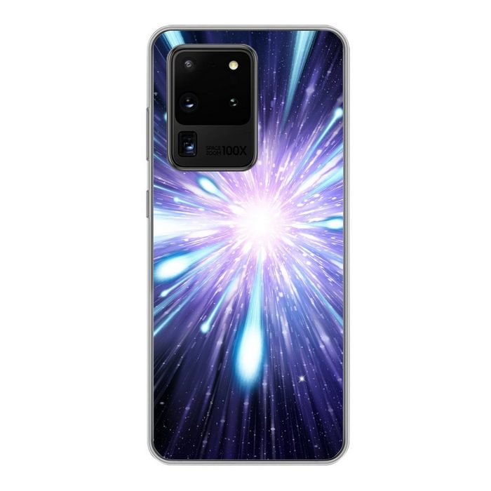 MuchoWow Handyhülle Die konzeptionelle Kunst der Raumbewegung Phone Case Handyhülle Samsung Galaxy S20 Ultra Silikon Schutzhülle