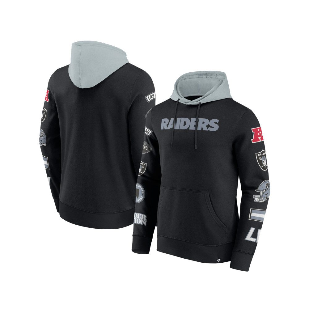 Las Vegas Raiders Hoodie Las Vegas Raiders Patched Out Fleece Hoodie