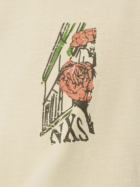 NO EXCESS Kurzarmshirt T-Shirt Crewneck Placed Prints Garm