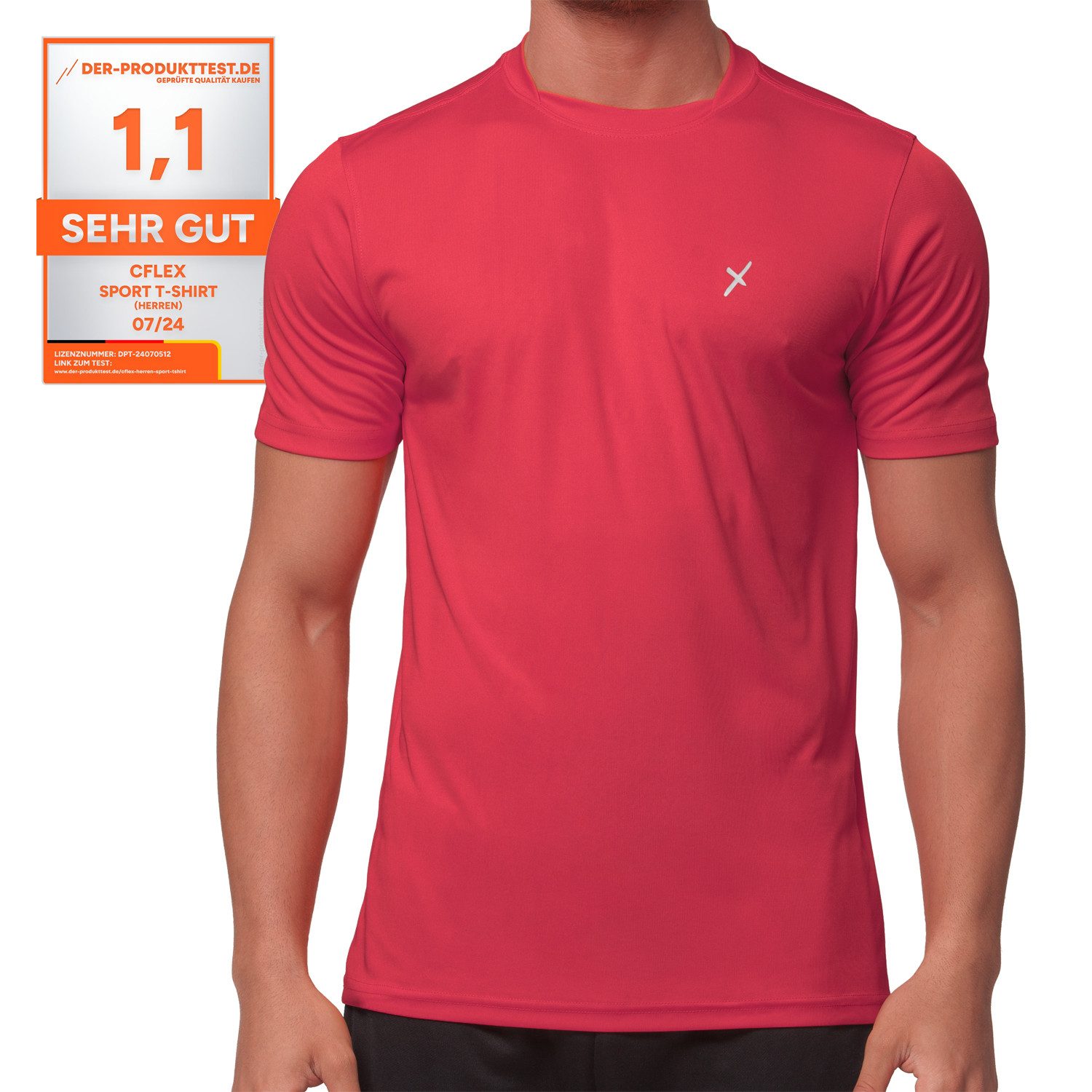 CFLEX Trainingsshirt Herren Sport Shirt Fitness T-Shirt Sportswear Collecti günstig online kaufen