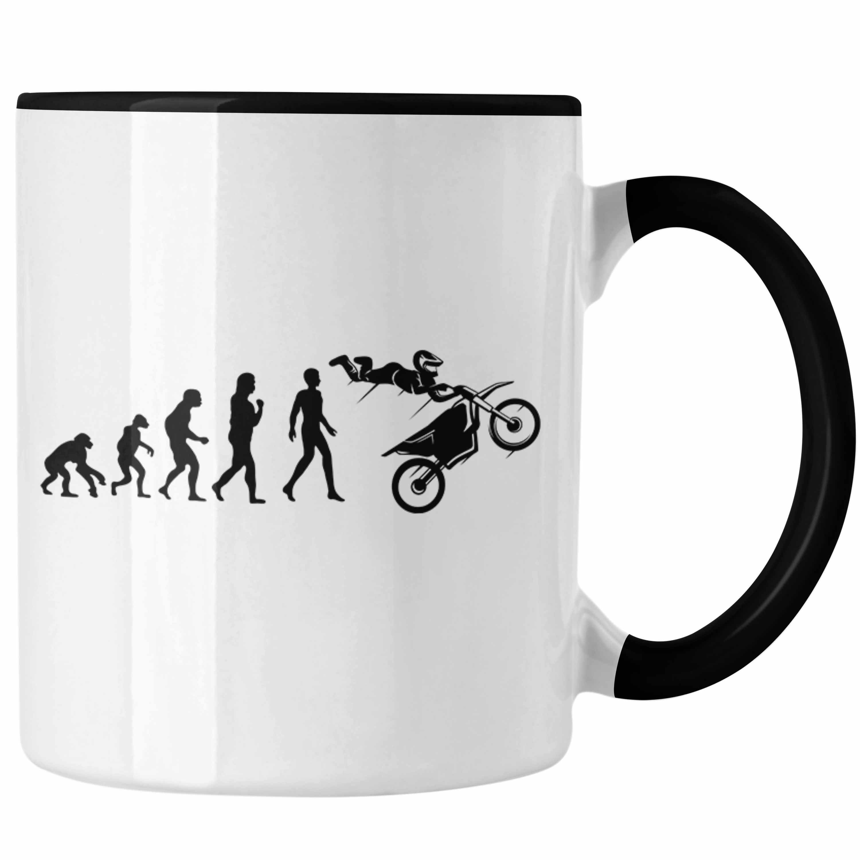 Weihnachten Trendation Tasse - Geschenkidee Trendation Dirtbiker Dirt Schwarz Geschenk Geburtstag Tasse Stunt Bike