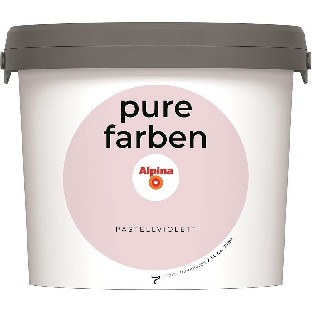 Alpina Wandfarbe Alpina pure farben 2,5 Ltr. Pastellviolett Innenfarbe matt