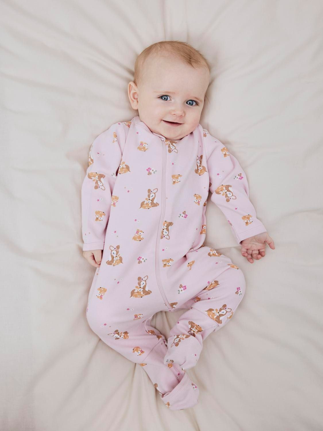 Name It Schlafanzug NBFNIGHTSUIT 2P ZIP FF ROSE DEER NOOS (Packung, 2 tlg)