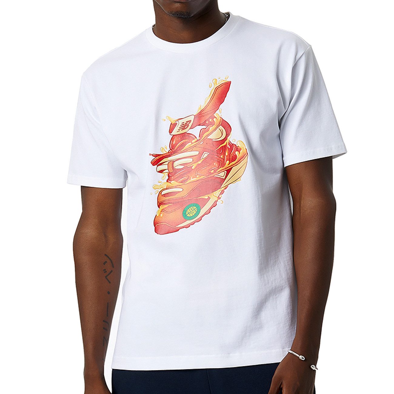 New Balance T-Shirt New Balance NB Artist Pack Kody Mason Tee Herren White