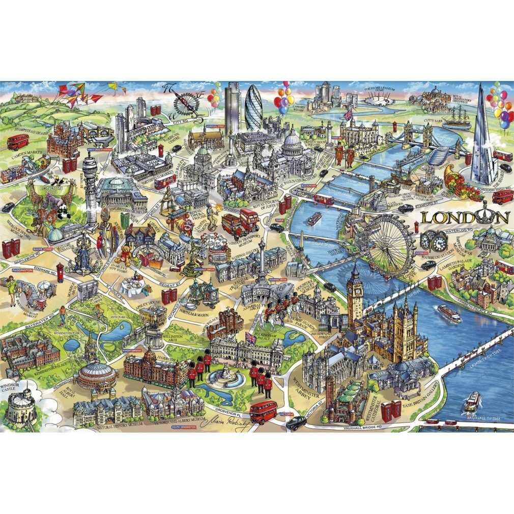 GIBSONS Puzzle GIBSONS London Monuments Puzzle 500 Teile, Puzzleteile