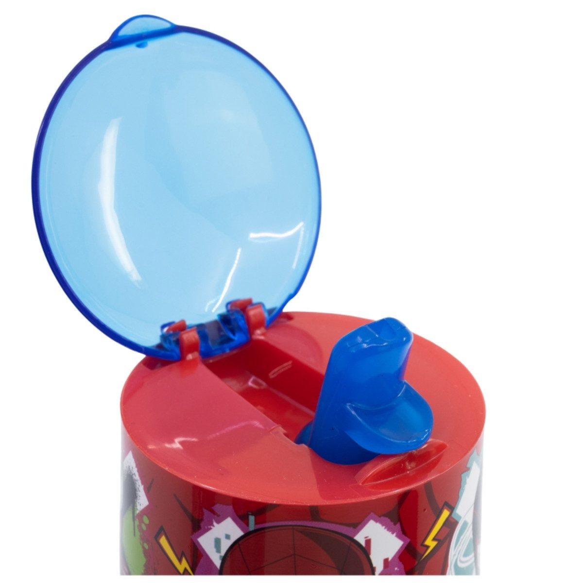 Storline Trinkflasche Spider-Man 350ml – Moving Target – Kinderflasche mit Deckel