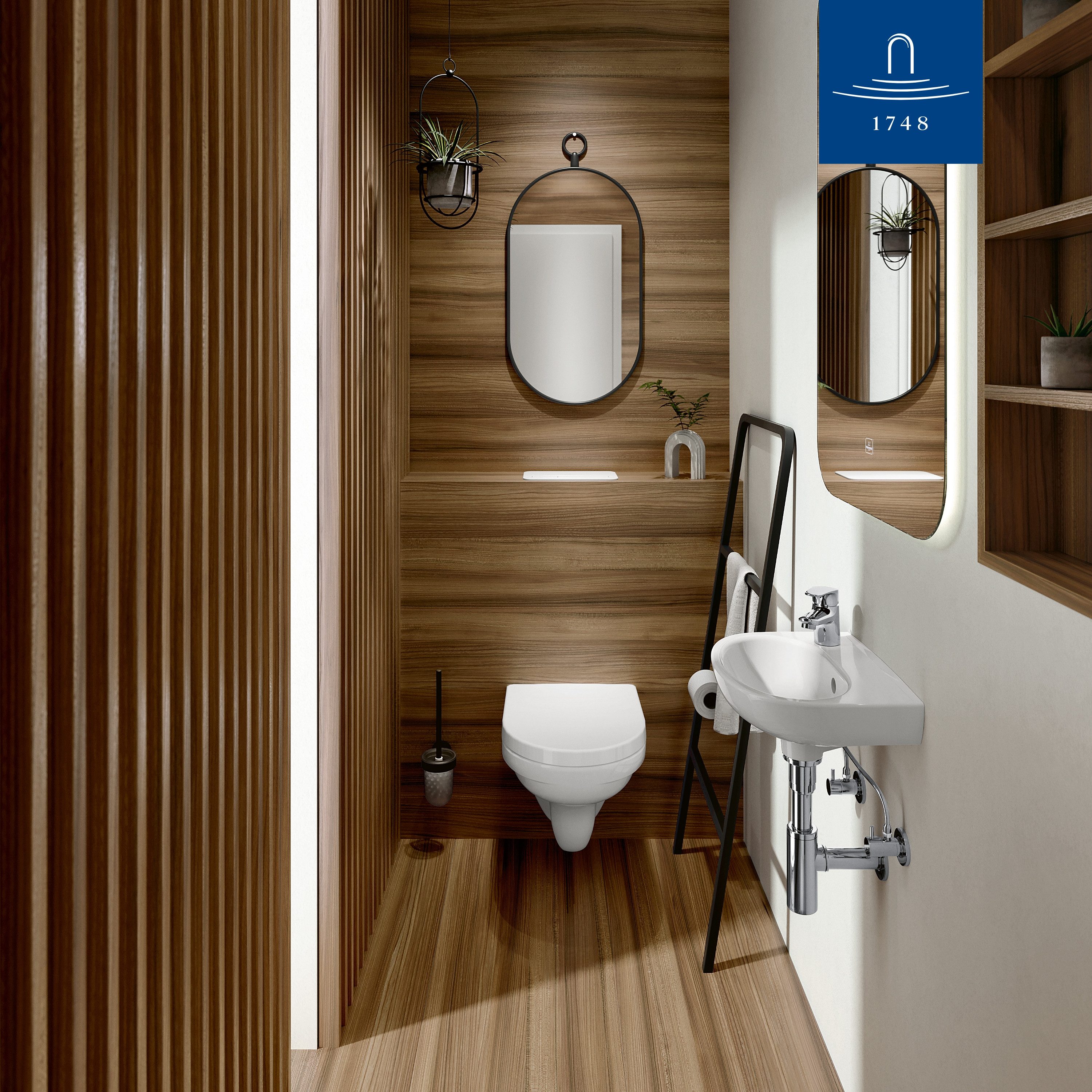 Villeroy & Boch WC-Sitz O.novo, Toilettendeckel aus bruchsicherem Duroplast, D-Form, Weiß Alpin – Bild 5 von 5
