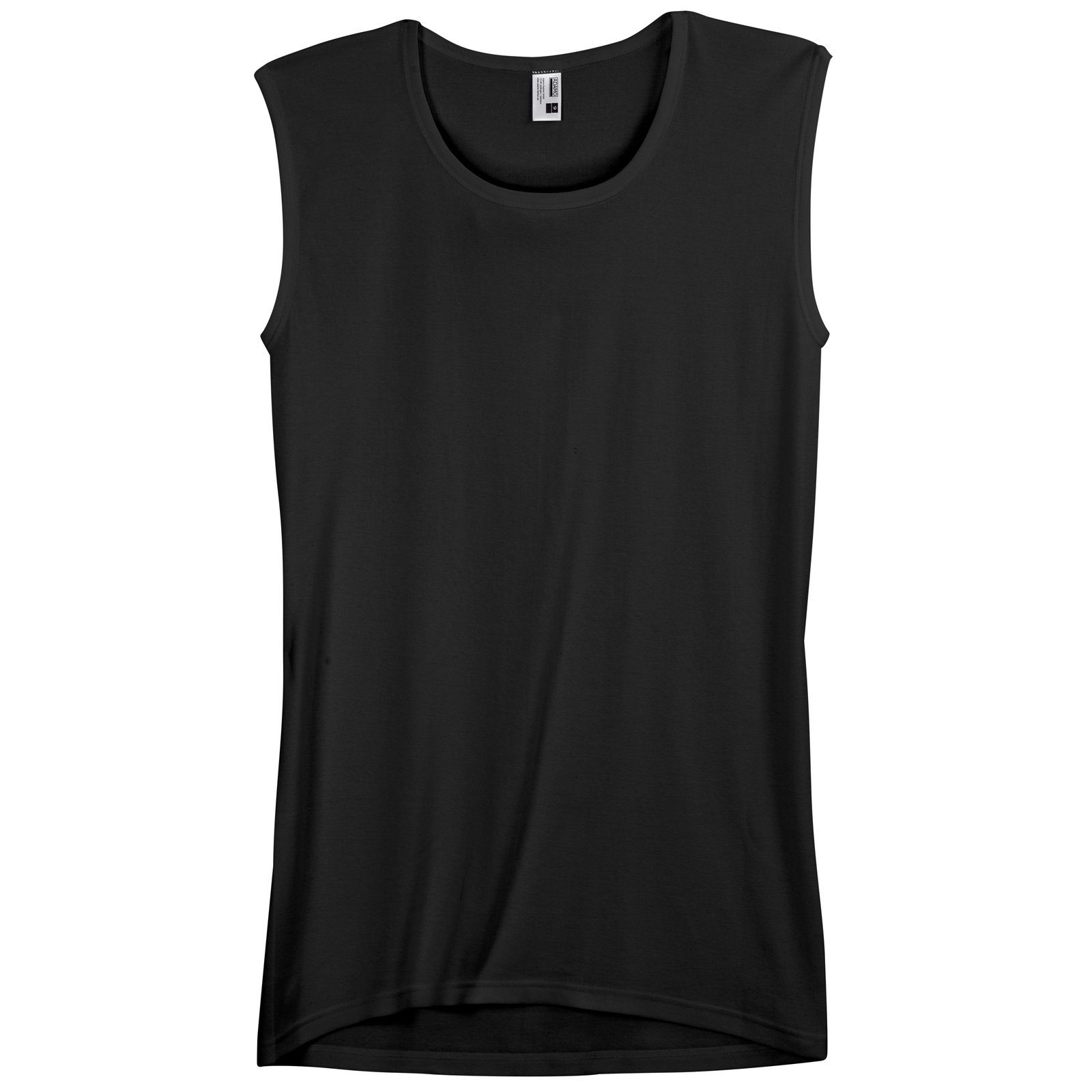 Unterhemd Adamo Feinripp Tanktop Übergröße schwarz