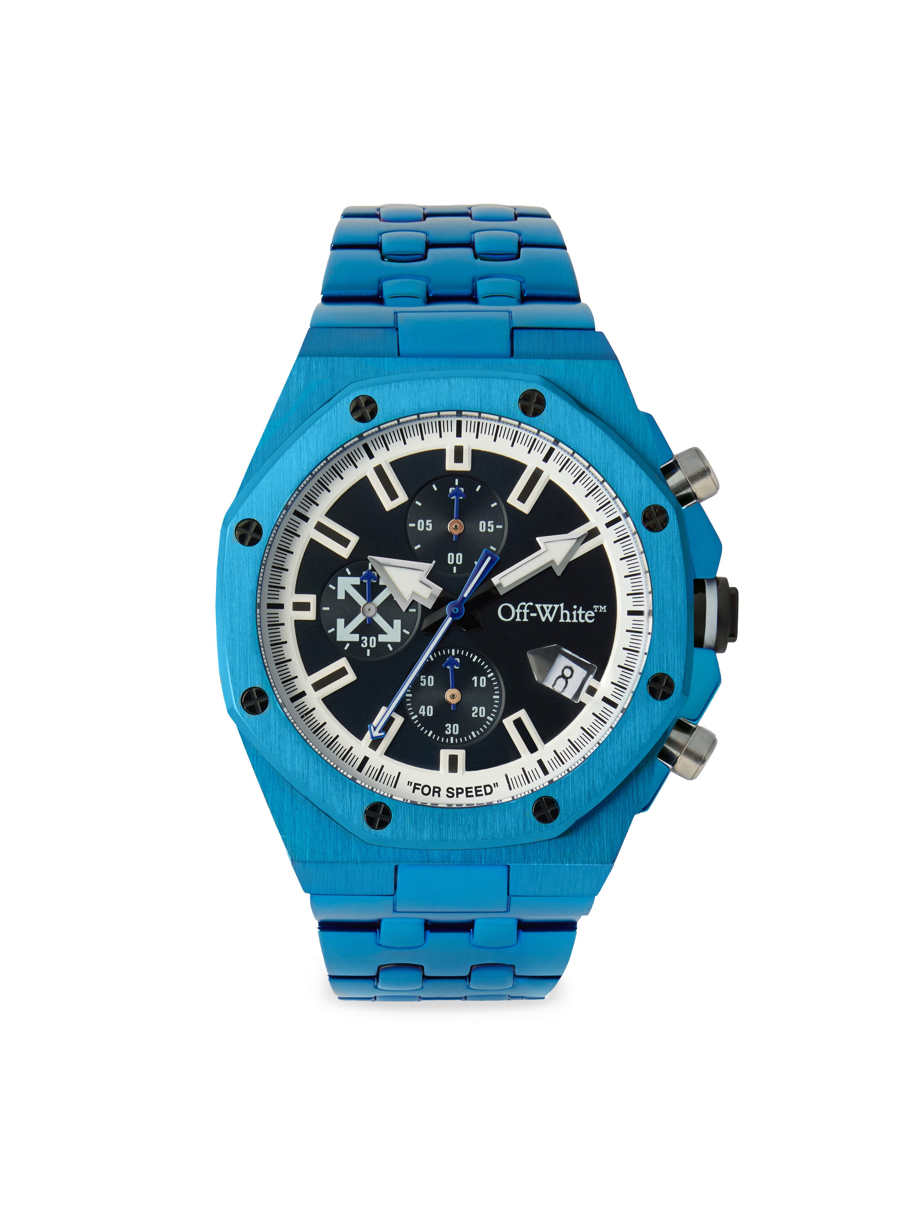 OFF-WHITE Chronograph HIGH FREQUENCY OW1G023M0085, Quarzuhr, Armbanduhr, Herrenuhr, Edelstahlarmband, analog
