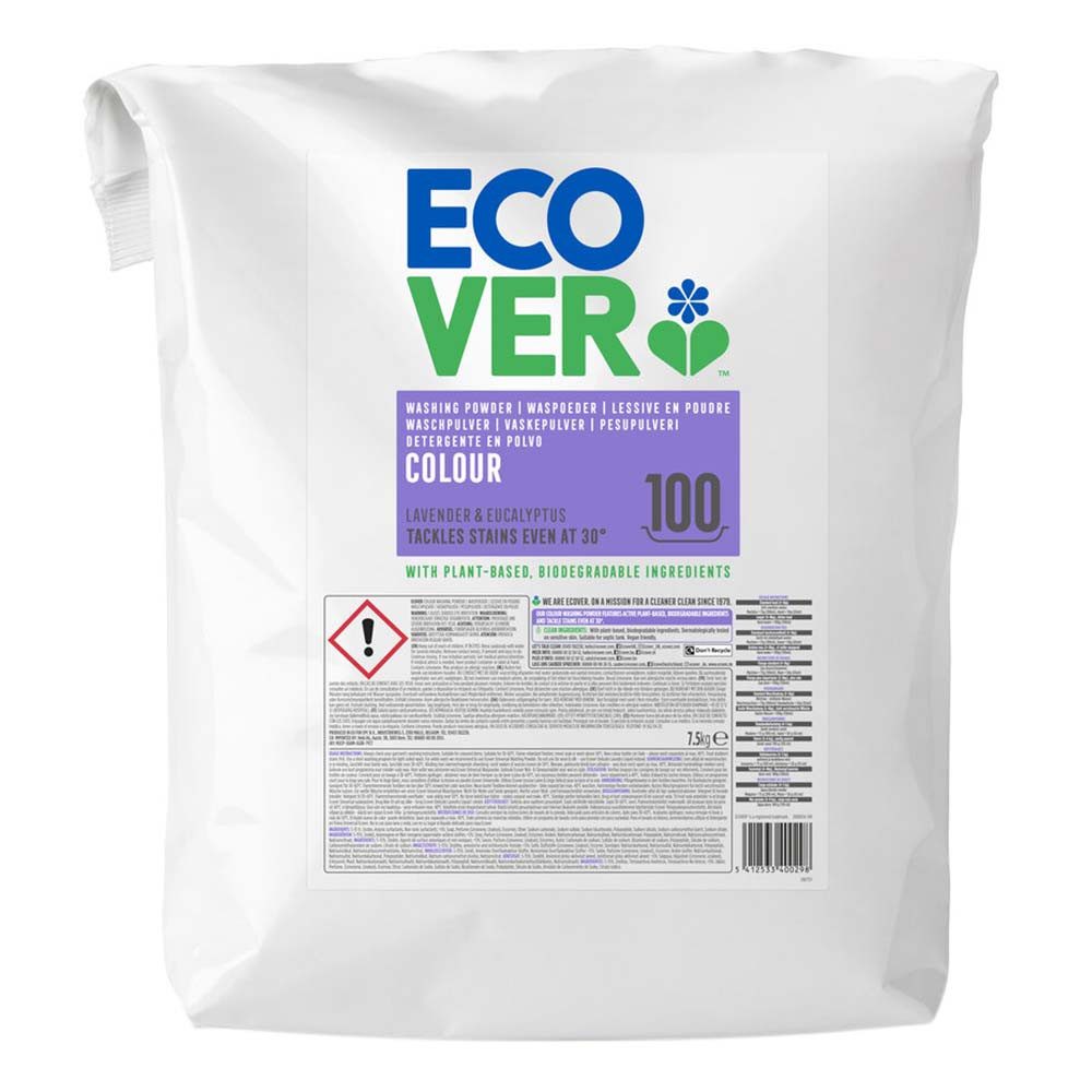 Ecover Color - Waschpulver Lavendel & Eukalyptus 100WL 7,5kg Colorwaschmittel