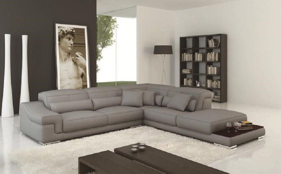 JVmoebel Ecksofa Polster Sofas Ecksofa, Couch L-Form Sofa Design Ecksofa Textil Leder