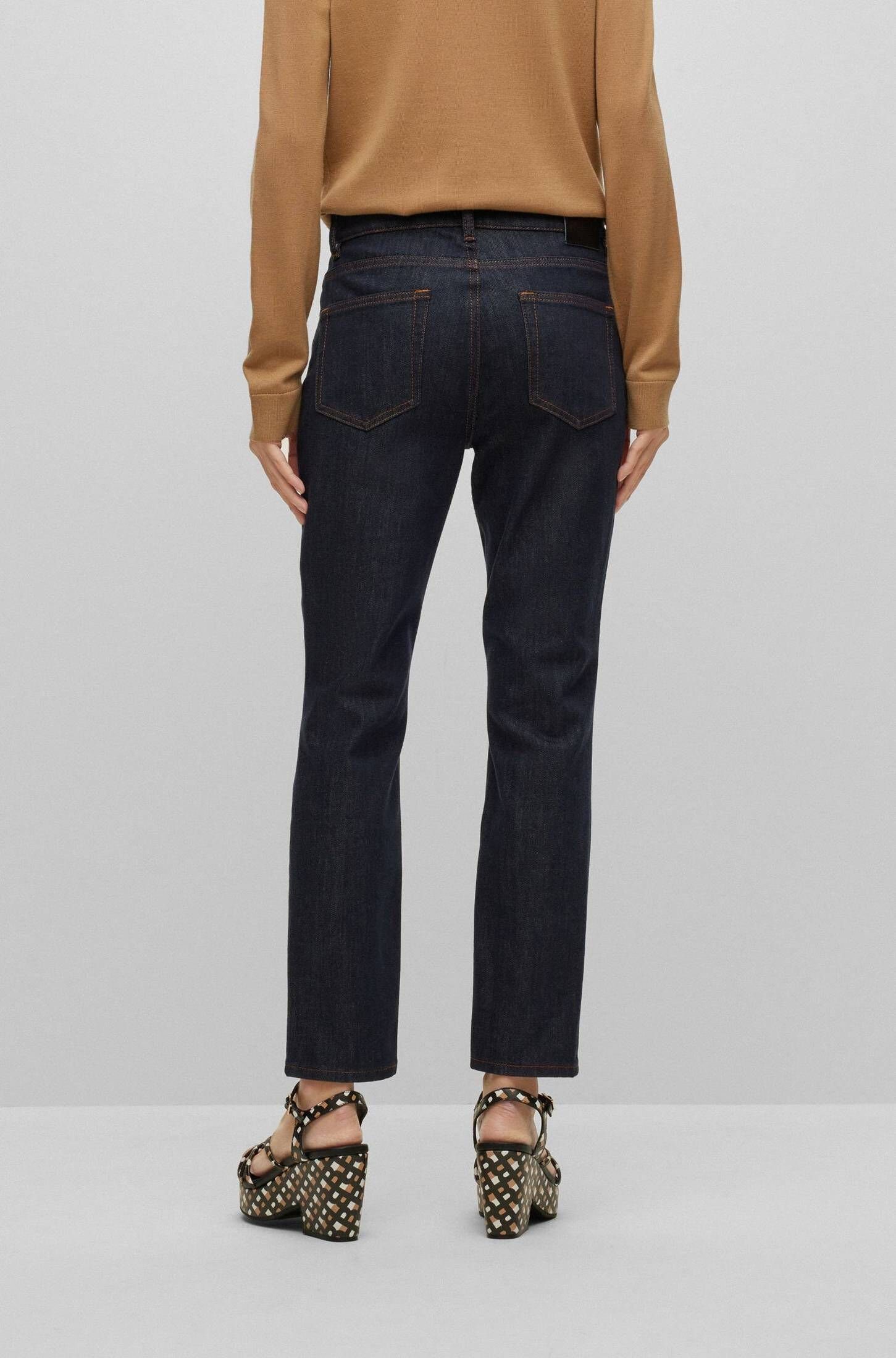 5-Pocket-Jeans BOSS Damen (1-tlg) JACKIE Fit Jeans Slim