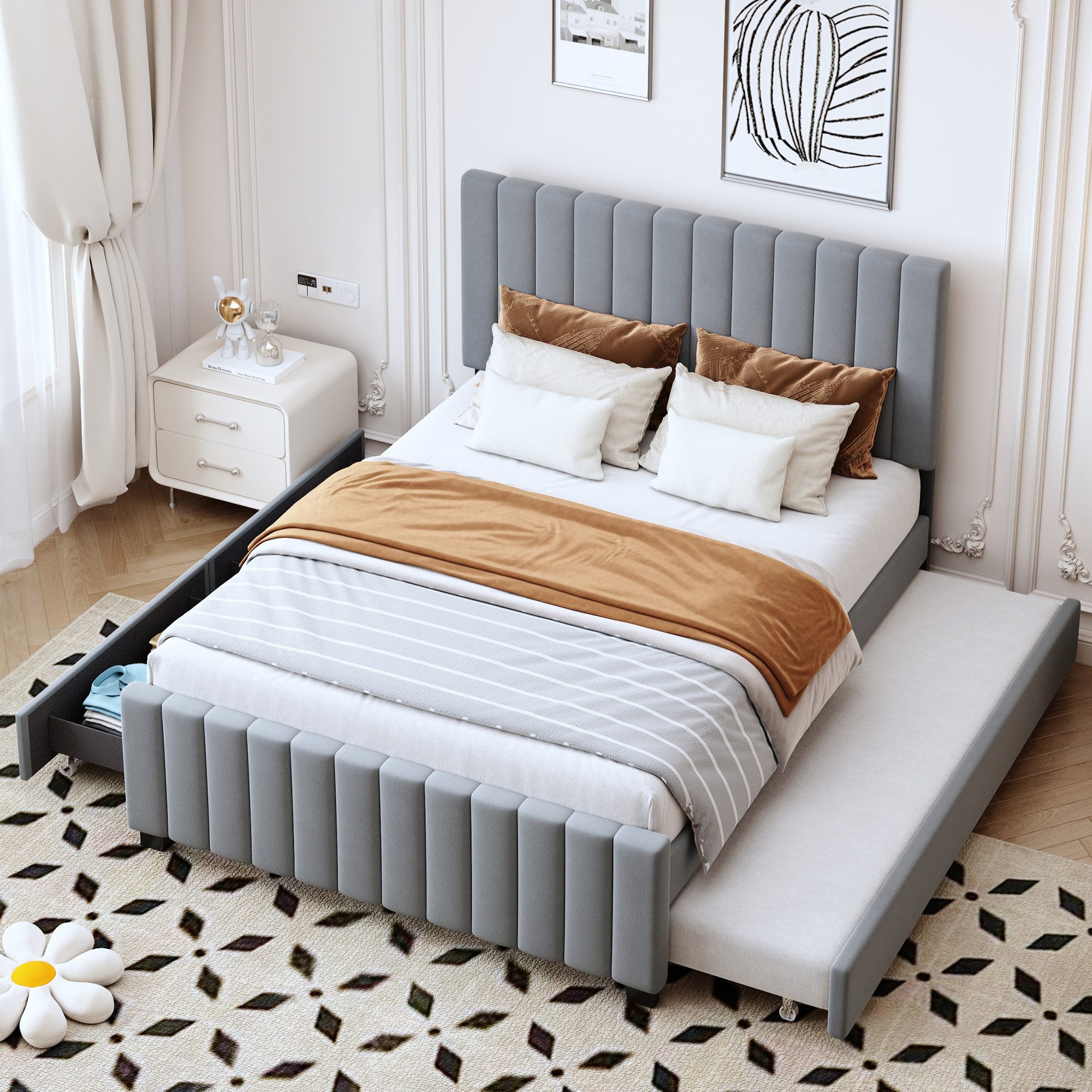 Flieks Polsterbett, Kinderbett Doppelbett 140x190cm mit günstig online kaufen