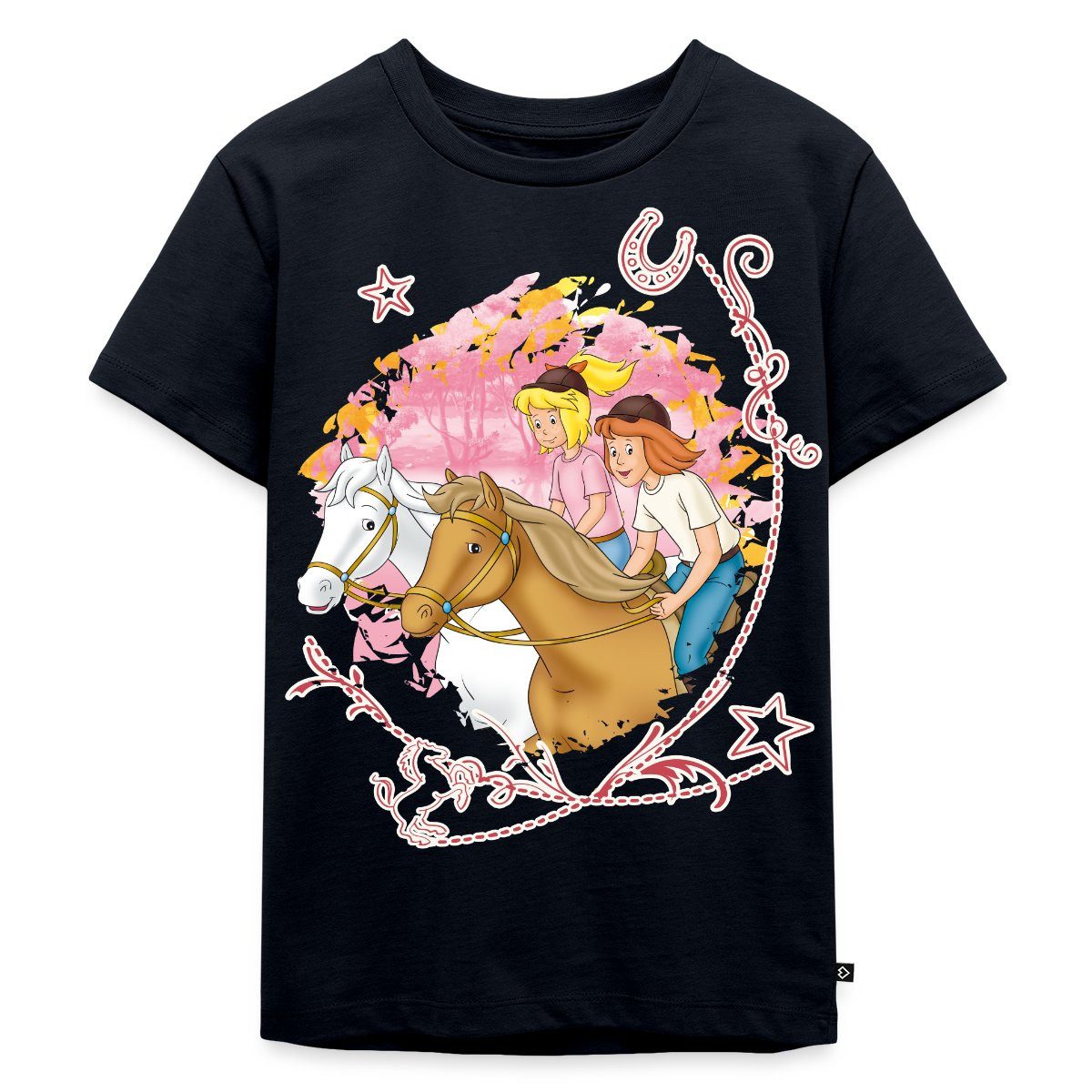 Spreadshirt T-Shirt Bibi Und Tina Wettreiten Im Wald Kinder Premium T-Shirt (1-tlg)
