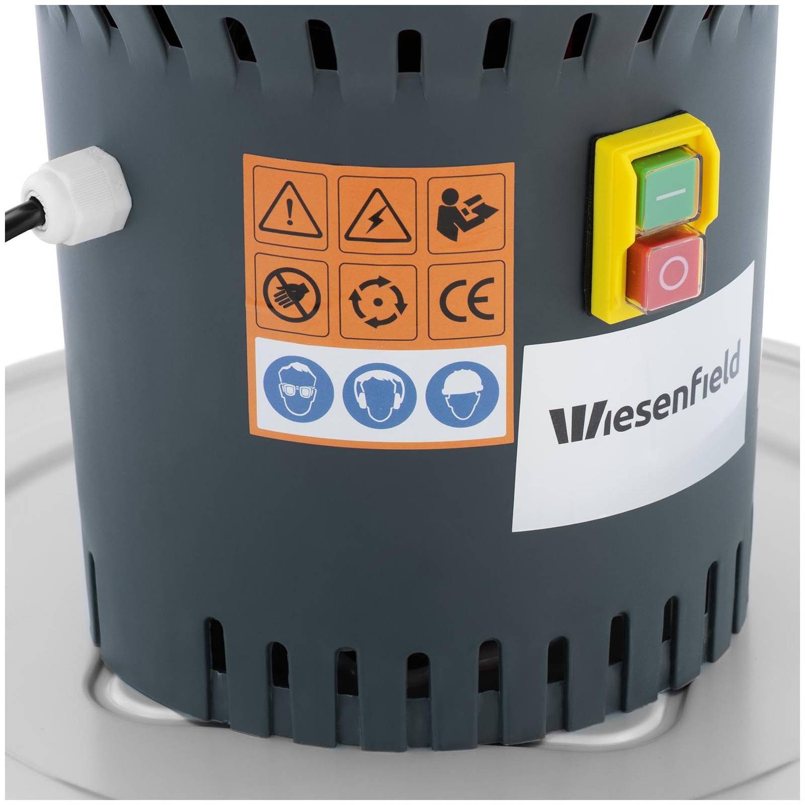 Wiesenfield Getreidemühle 60 L elektrische Kornmühle 400 kg/h Schrotmühle 5 Edelstahlsieben Strom