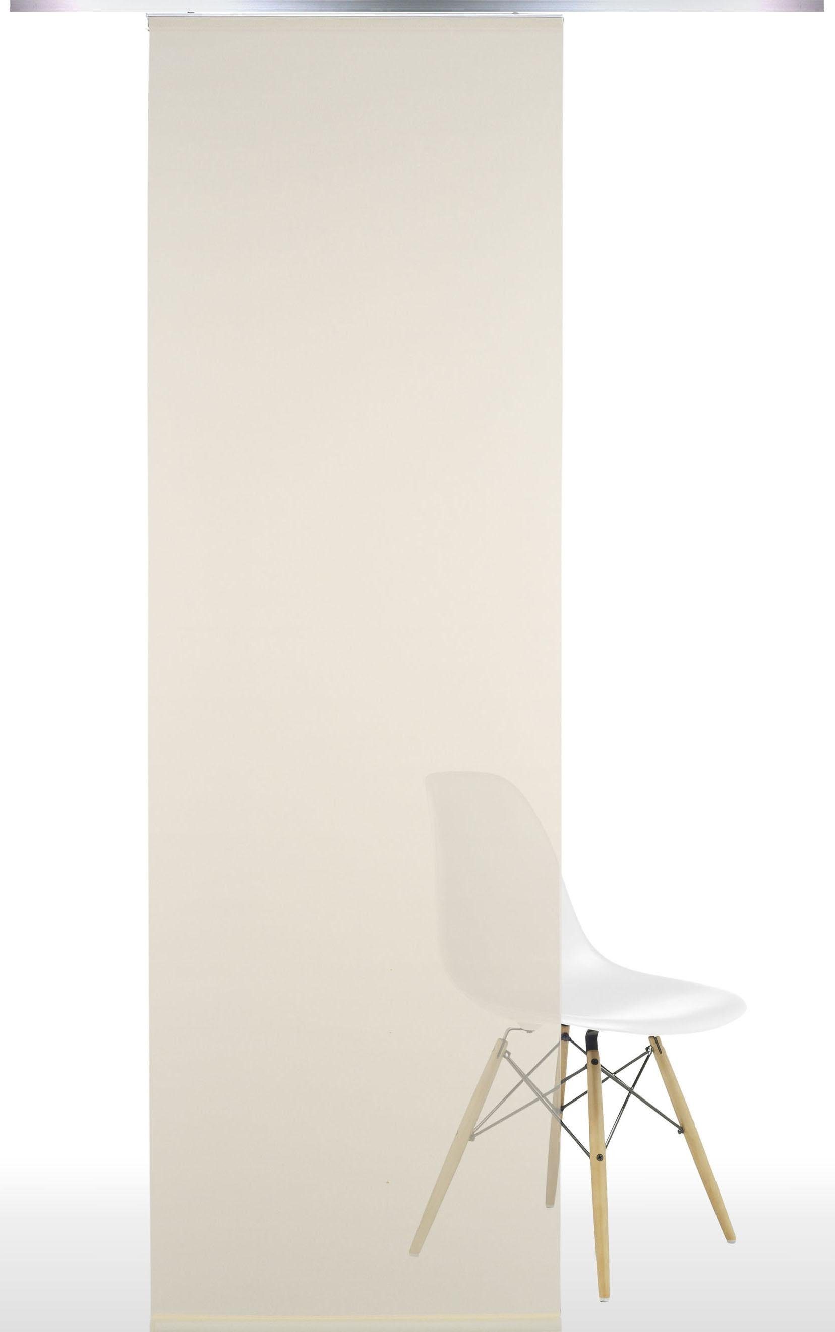 Liedeco Schiebegardine (1 St), Klettband, halbtransparent, HxB: 245x60, ohne Paneelwagen