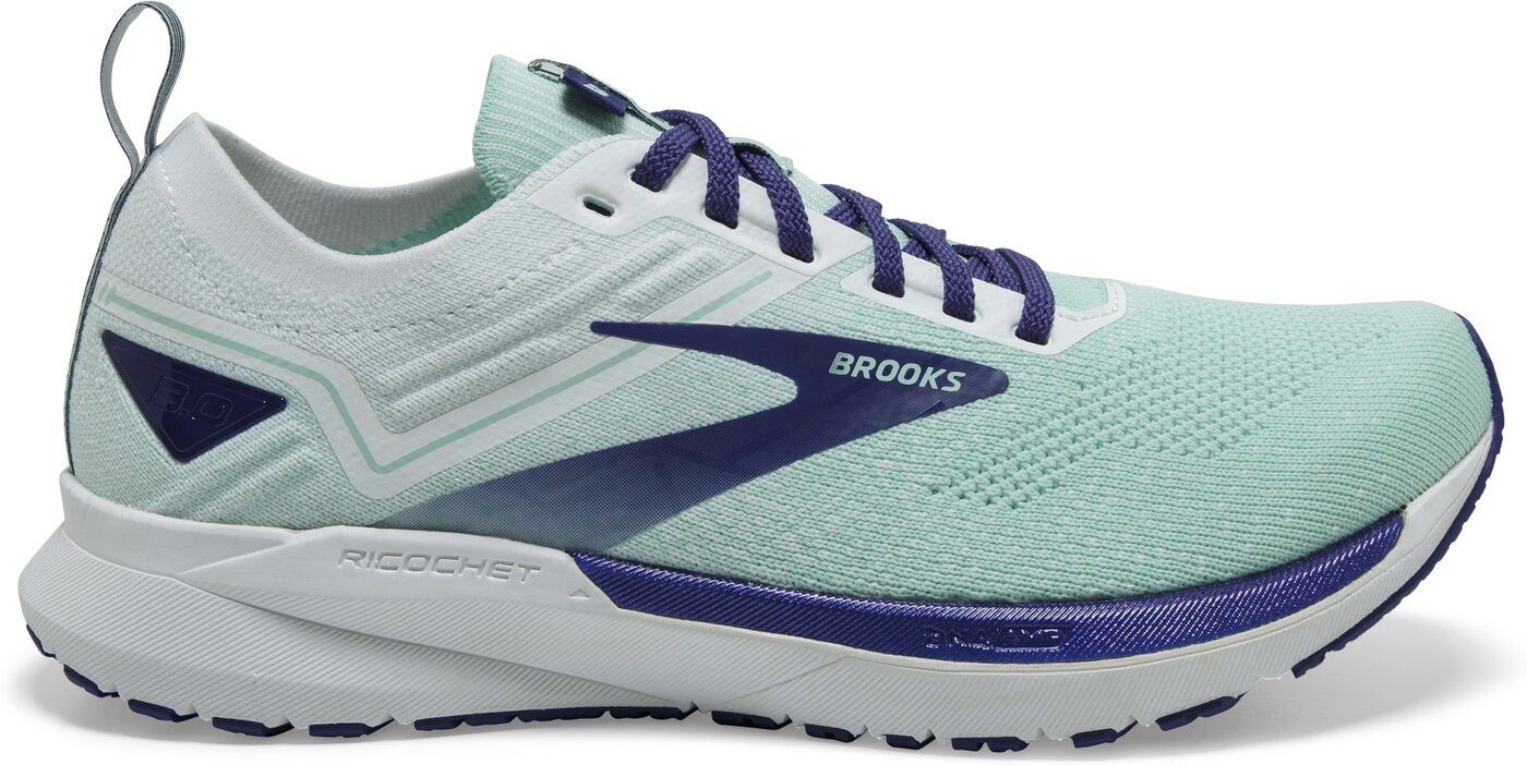 Brooks Ricochet 3 WHITE/NAVY BLUE/YUCCA Laufschuh